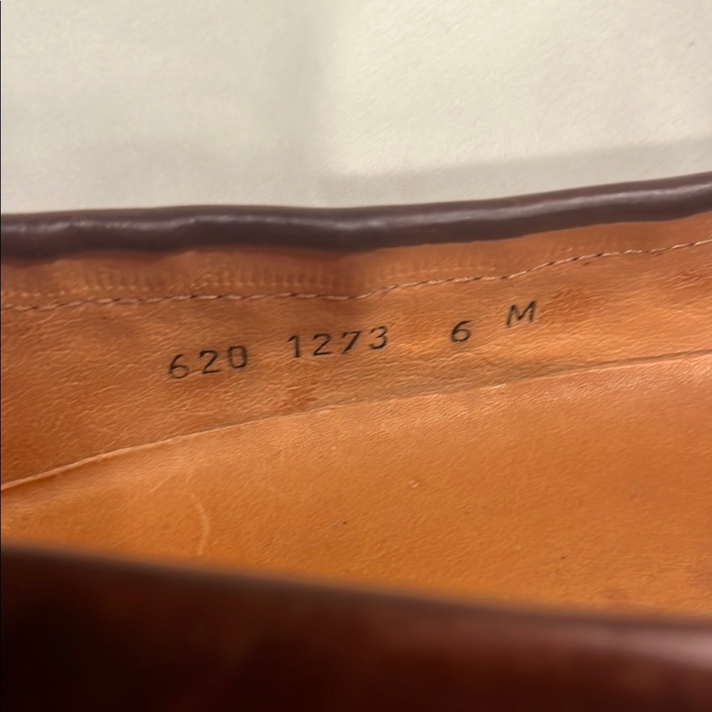 Brown Crocodile Pattern Loafers - image 4